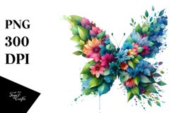 Vibrant Abstract Butterfly PNG Product Image 3