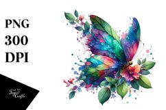 Vibrant Abstract Butterfly PNG Product Image 3
