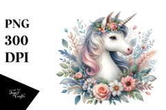 Expressive Baby Unicorn PNG Product Image 1