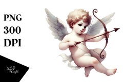 Washed Watercolor Cupid PNG Product Image 1