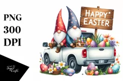 Easter Gnomes Clipart |T-shirt, Mug PNG Product Image 1