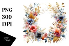 Watercolor Abstract Vibrant Horizontal Frame with Wild Product Image 3