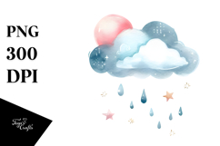 Simple Whimsical Cloud PNG Product Image 1