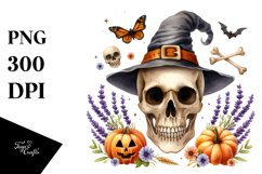 Funny Haloween Skull | Clipart Product Image 1