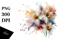 Narcissus with Gold Insertions PNG Product Image 1