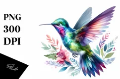 Vibrant Hummingbird Clipart | Clipart Product Image 3