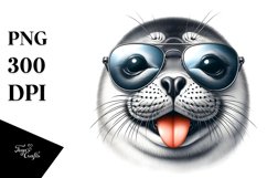 Detailed Seal Tongue Smiling | Clipart Product Image 3