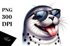 Detailed Seal Tongue Smiling | Clipart Product Image 1