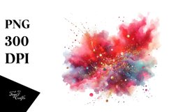 Colorful Glittery Splash | Sublimation Clipart Product Image 3