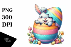 Watercolor Colorful Easter Clipart |T-shirt, Mug, Tumbler Product Image 1