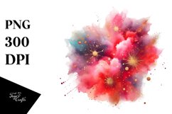 Colorful Glittery Splash | Sublimation Clipart Product Image 3