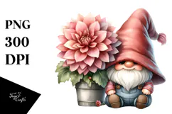 Exquisite Dahlia GNOME PNG Product Image 1