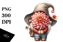 Beautiful Dahlia GNOME PNG Product Image 1