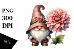 Lovely Dahlia GNOME PNG Product Image 1