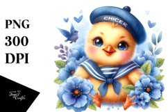 Smiling Sailor Chicken | Clipart Product Image 1