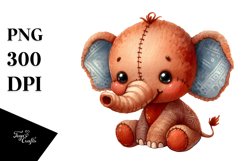 Plush Brownish Elephant | Clipart Product Image 3
