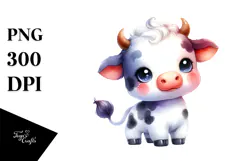 Cute Baby Cow, Transparent PNG Product Image 1