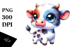 Cute Baby Cow, Transparent PNG Product Image 1
