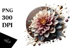 Abstract y Dahlia, Transparent PNG Product Image 1