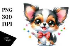 Happy Chihuahua Cartoon PNG Product Image 1