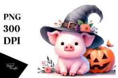 Cute Baby Pig Drawing | Sublimation Clipart Product Image 1