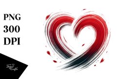 Simple Paintbrush Style Heart Product Image 1