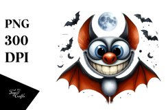 Goofy Smile Bat Halloween Clipart Product Image 3