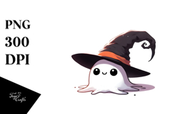 Funny Witch Hat Digital Painting, PNG Product Image 1