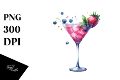 Creative Cocktail , Watercolor PNG Product Image 1