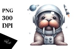 Funny Watercolor Walrus Product Image 1
