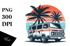Retro Tropical Tree Van, 20 oz Tumbler Product Image 1
