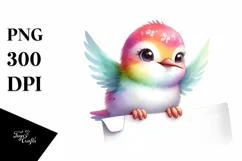 Baby Hummingbird, Smiling | Clipart Product Image 1