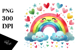 Smiling Rainbow, PNG Product Image 1