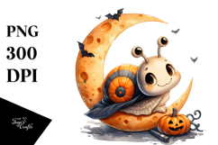 dressed for Halloween Baby Snail PNG Product Image 1