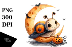 dressed for Halloween Baby Snail PNG Product Image 1