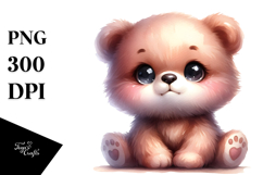 Cute Baby Bear PNG Product Image 1
