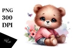 Sweet Baby Bear PNG Product Image 1