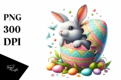 Watercolor Colorful Easter Clipart |T-shirt, Mug, Tumbler Product Image 3