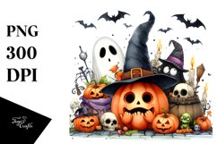 Funny Halloween Scene, High-Res PNG Product Image 3