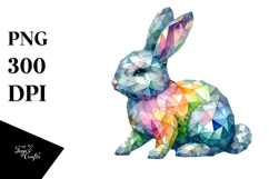 Diamond Bunny from Wood PNG Product Image 1