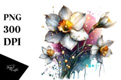 Abstract Artistic Narcissus Clipart Product Image 1