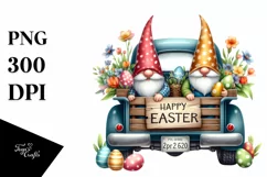 Easter Gnomes Clipart |T-shirt, Mug PNG Product Image 1