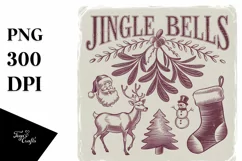 Engraved Jingle Bells Christmas Png Product Image 5
