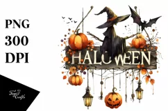 Skull with Hair and Bow, Vintage PNG Product Image 1