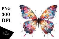 Butterfly Splash Painting PNG Product Image 1