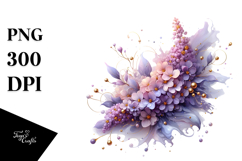 Abstract Glossy Lilac Clipart Product Image 1