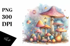 Detailed Magical Mushroom PNG Product Image 1
