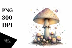 Detailed Magical Mushroom PNG Product Image 1