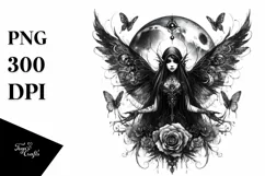 Detailed Gothic Fairy PNG Product Image 1
