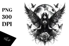 Detailed Gothic Fairy PNG Product Image 1